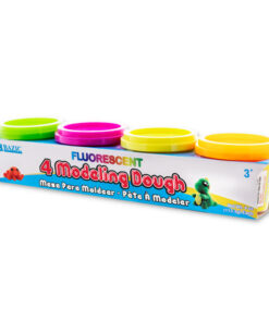 4 oz Fluorescent Color Modeling Dough (4/Pack)