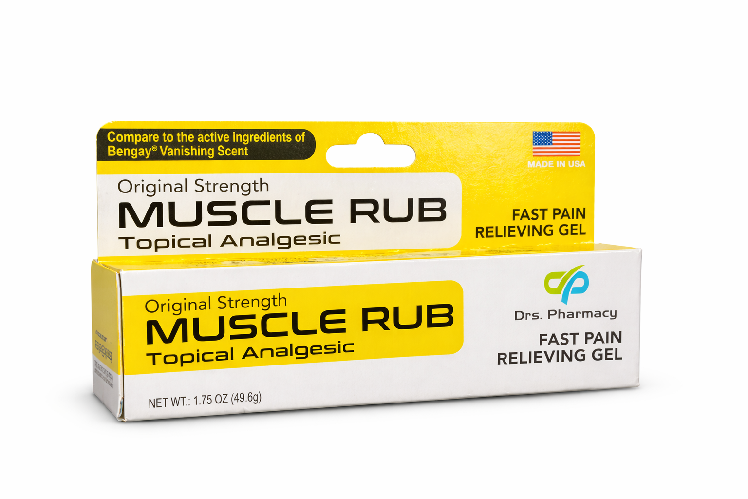 MUSCLE RUB CREAM Drs. Pharmacy 1.75oz