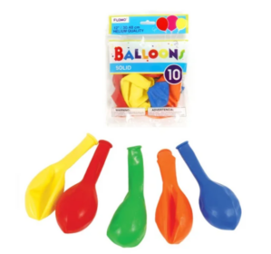ASSOTED 12" BALLOONS 10 CT