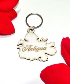 Antigua Shaped Glitter Keyrings asst colors (gold, green, red, silver ,black)