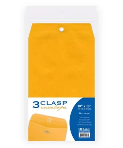 10"  X 13" Clasp Envelope (3/Pack)