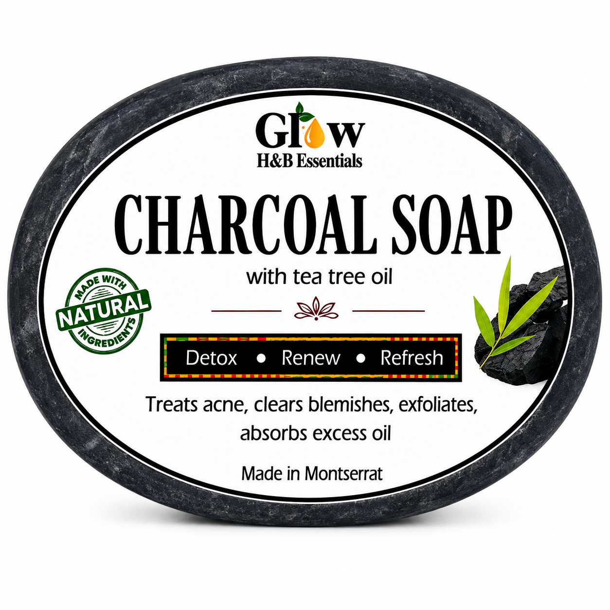 Activated Charcoal & Tea Tree Soap
