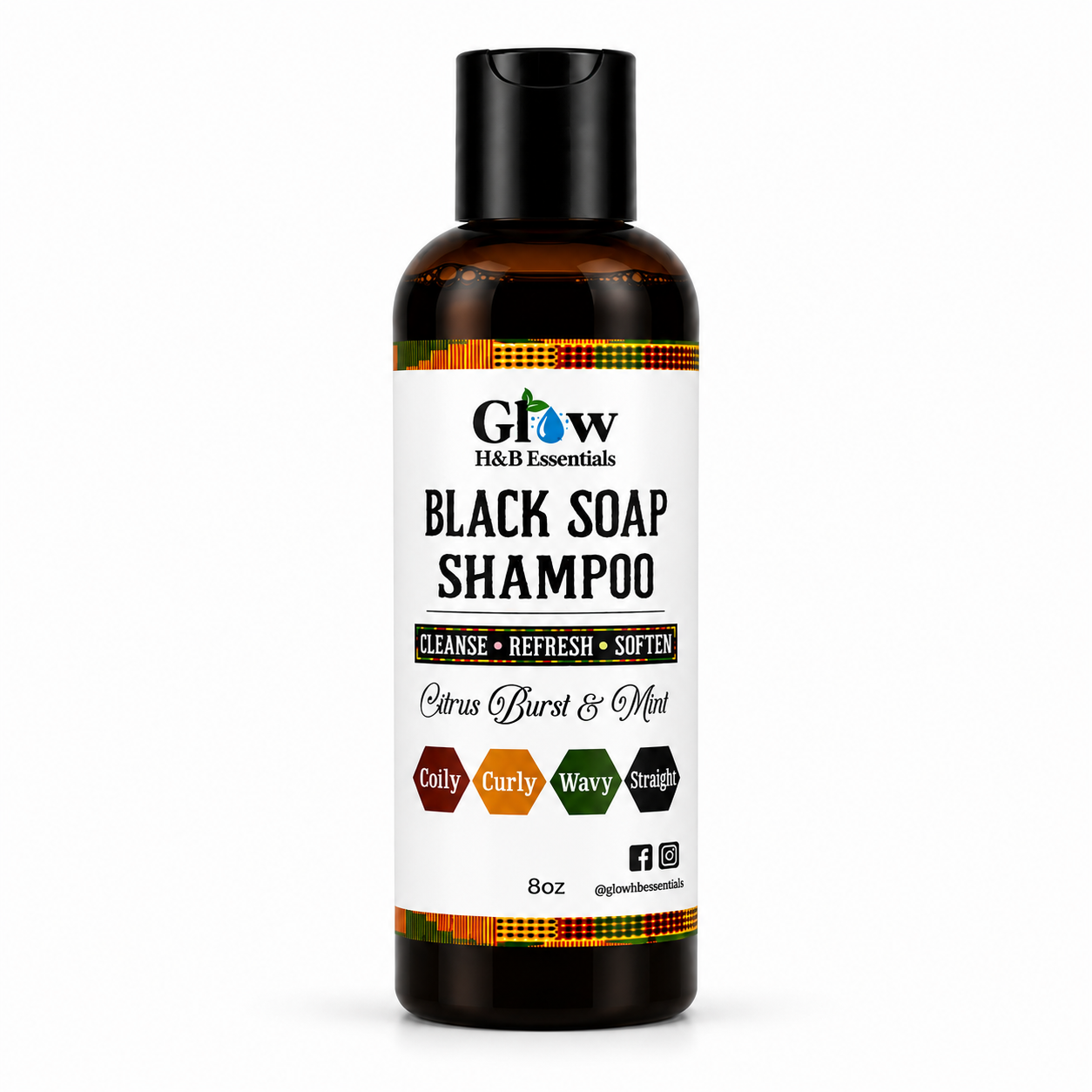 African Black Soap Shampoo (8oz)