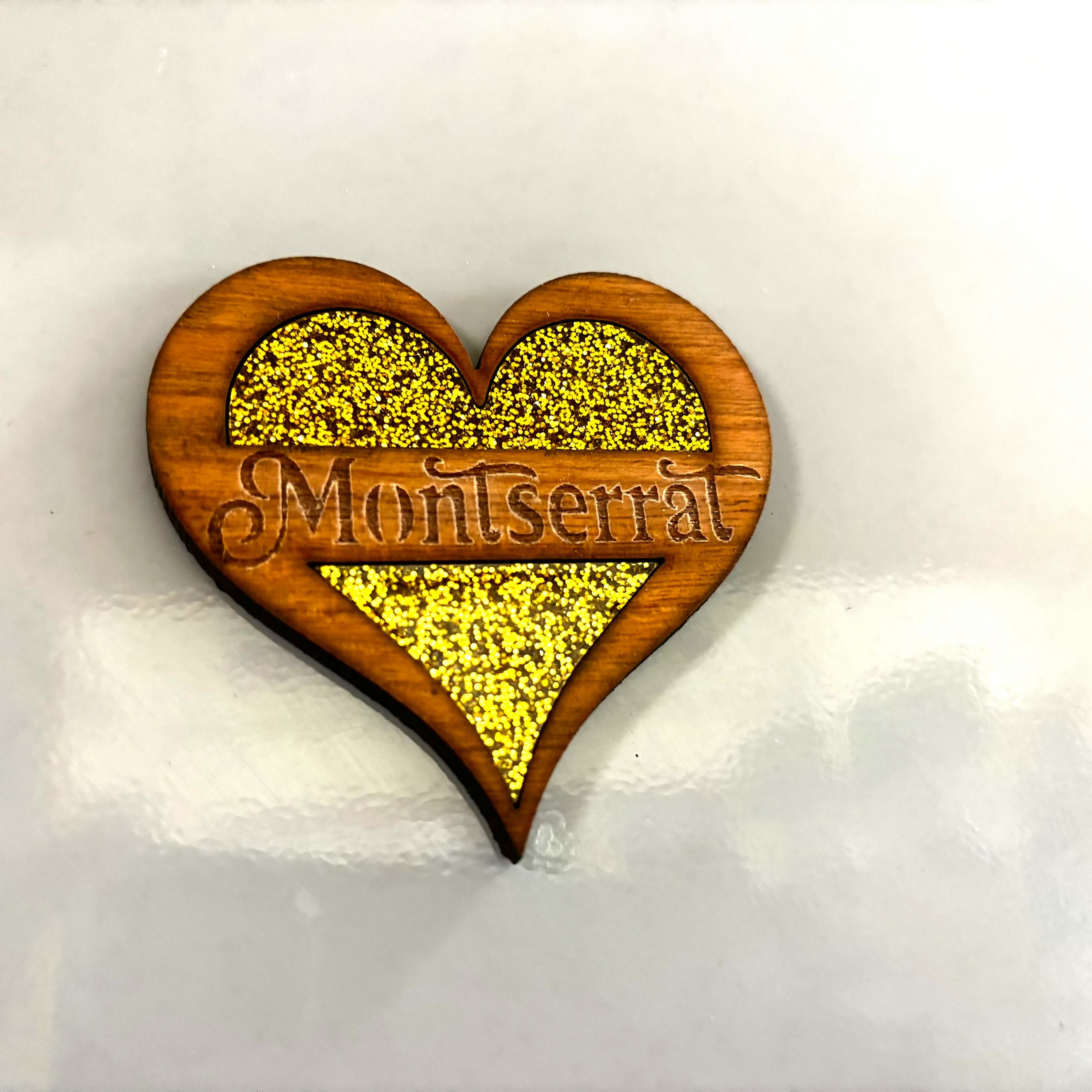 SOUVENIR FRIDGE MAGNET HEART SHAPED
