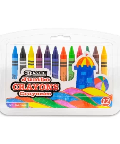 12 Color Double-Ended Premium Super Jumbo Crayons