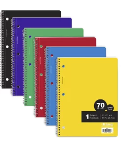 C/R 70 Ct. 1-Subject Spiral Notebook