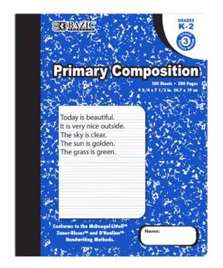 100 Ct. Primary Marble Composition Book