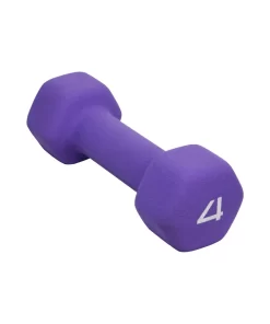 4 lb Neoprene Dumbbell-PURPLE