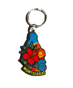 SOUVENIR HIBISCUS  KEYRING