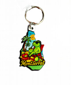 SOUVENIR VOLCANO IGUANA KEYRING