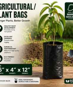 6x4x12 inches (black) Agricultural/Plant bags 1.5mil