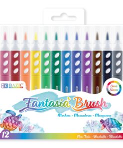 Fantasia 12 Colors Washable Brush Markers