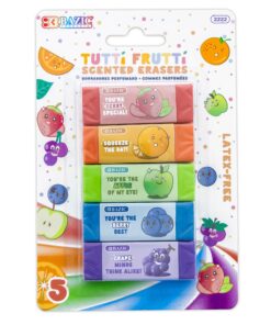 Tutti Frutti Scented Erasers (5/Pack)