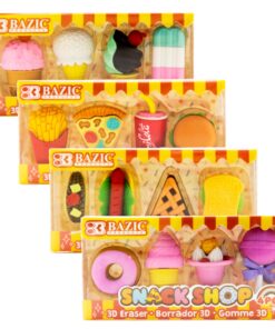 Snack Shop 3D Eraser Sets
