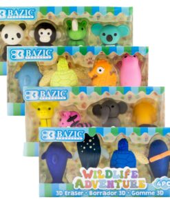 Wildlife Adventures 3D Eraser Sets