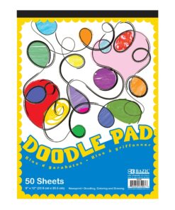 50 Ct. 9" X 12" Doodle Pad