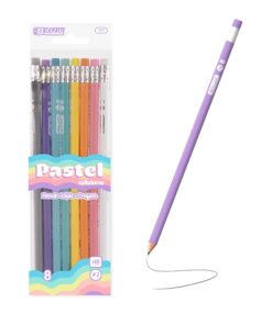 Pastel Pencil w/ Eraser (8/pack)